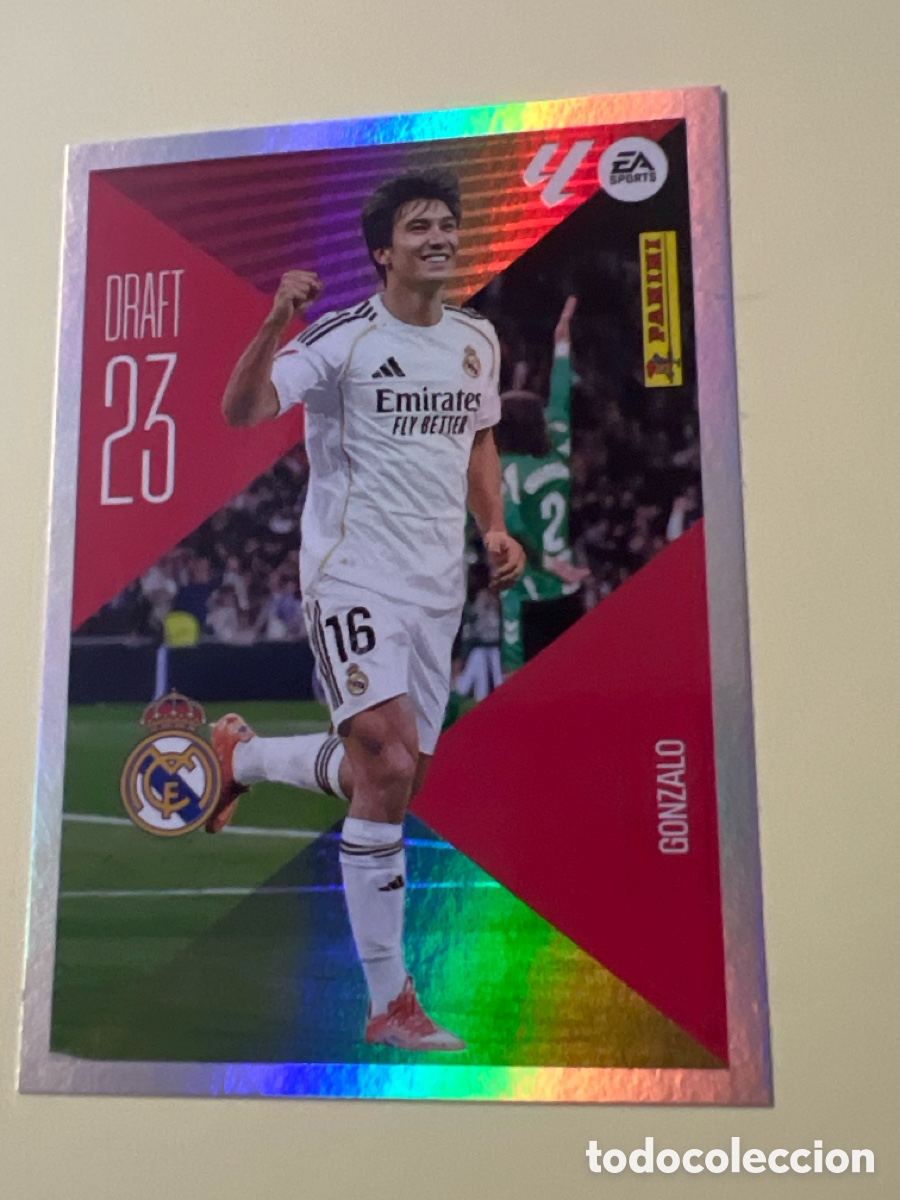 Figurine di Calcio: C5459. Gonzalo draft 23 n&uacute;mero 9 Del Real Madrid cromo de la liga este 26-27 2026-2027