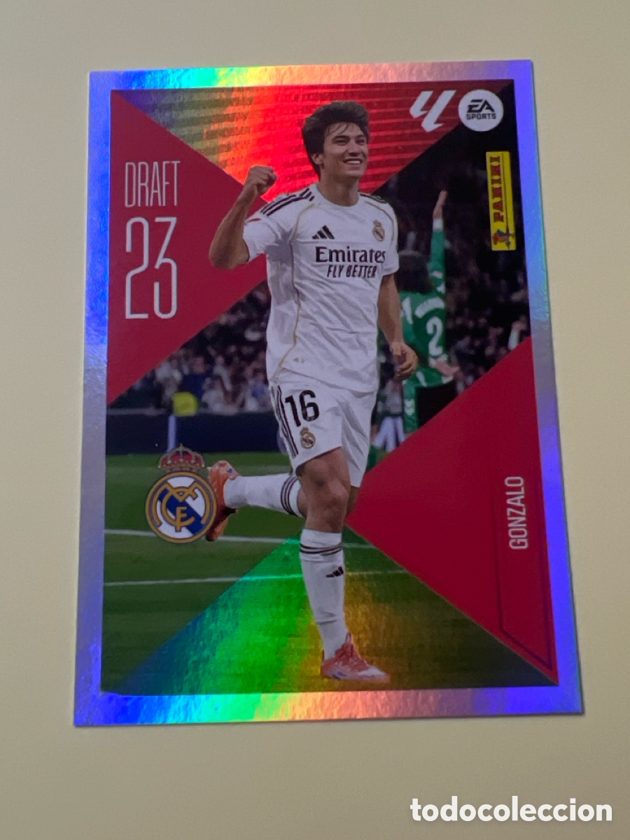 Figurine di Calcio: C5460. Gonzalo draft 23 n&uacute;mero 9 Del Real Madrid cromo de la liga este 26-27 2026-2027