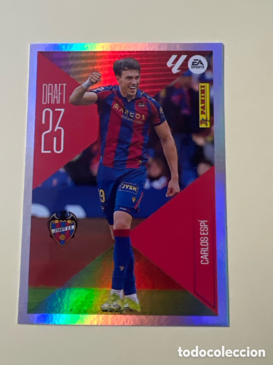 Cromos de f&uacute;tbol: C5461. Carlos Espi draft 23 n&uacute;mero 4 Del Levante cromo de la liga este 26-27 2026-2027