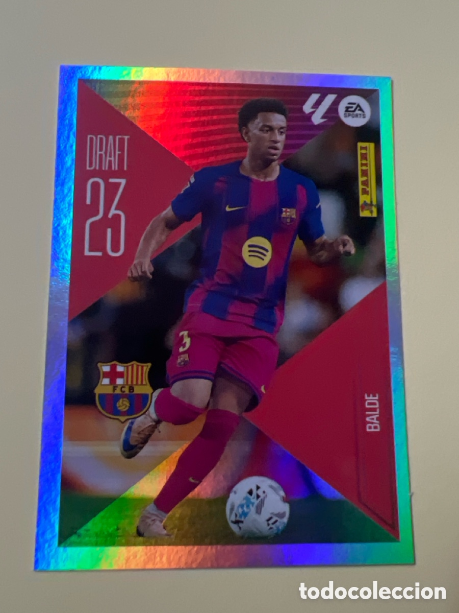 Cromos de f&uacute;tbol: C5488. Balde draft 23 n&uacute;mero 2 Del Barcelona cromo de la liga este 26-27 2026-2027