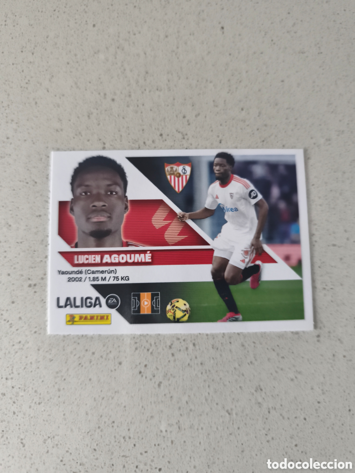 Cromos de f&uacute;tbol: CROMO N&Uacute;MERO 12AGOUME SEVILLA. LIGA ESTE 26/27. PANINI.