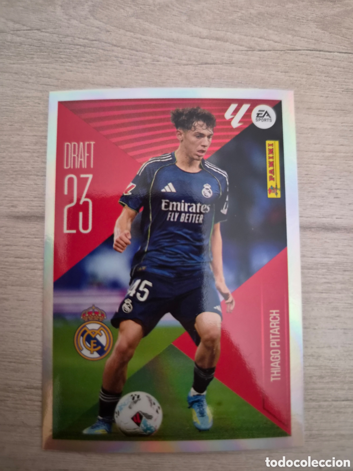 Cromos de f&uacute;tbol: N&deg;22 Draft Thiago Pitarch Liga Este 26/27