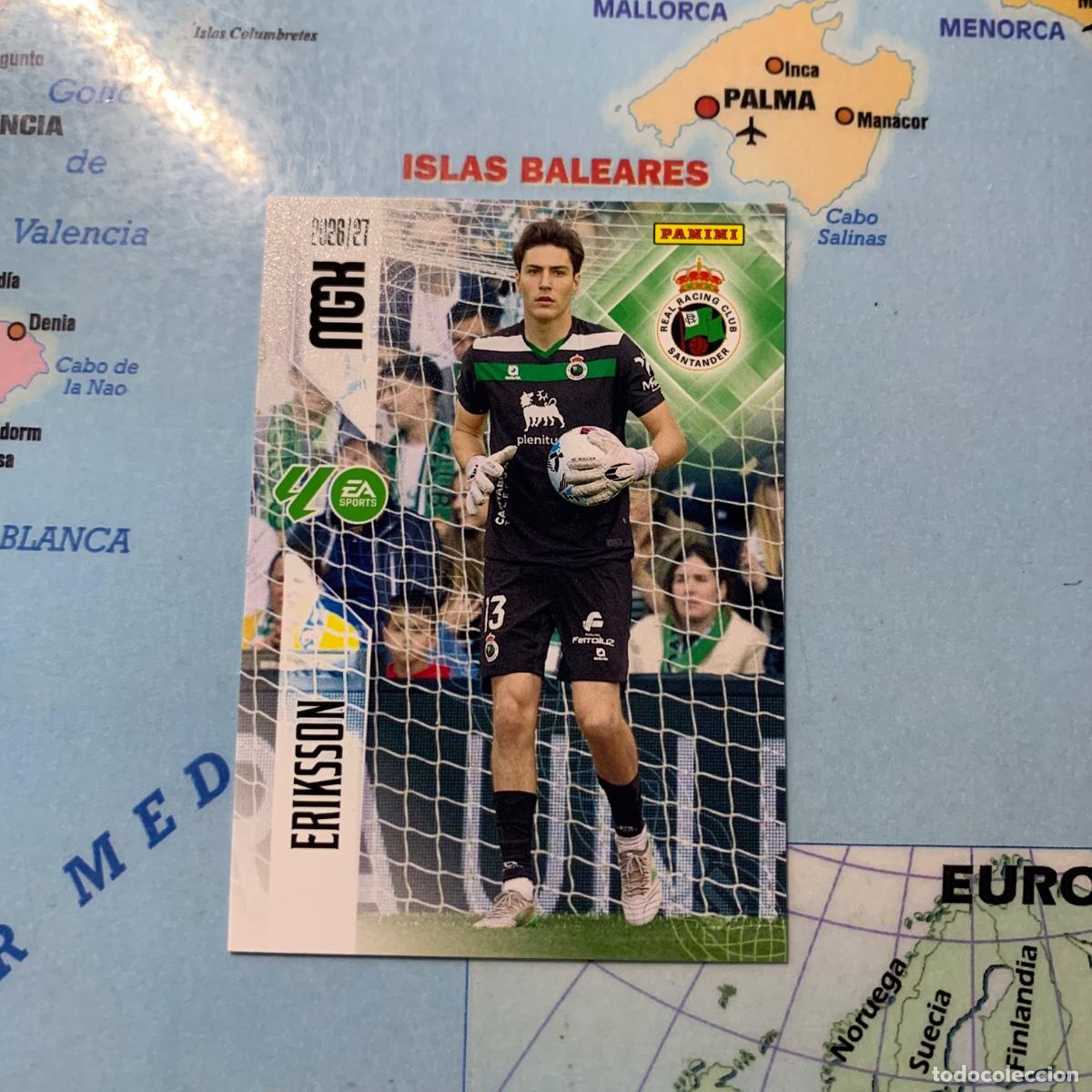 Cromos de f&uacute;tbol: Eriksson n&uacute;mero 271 del Racing de Santander megacracks 26-27 2026-2027