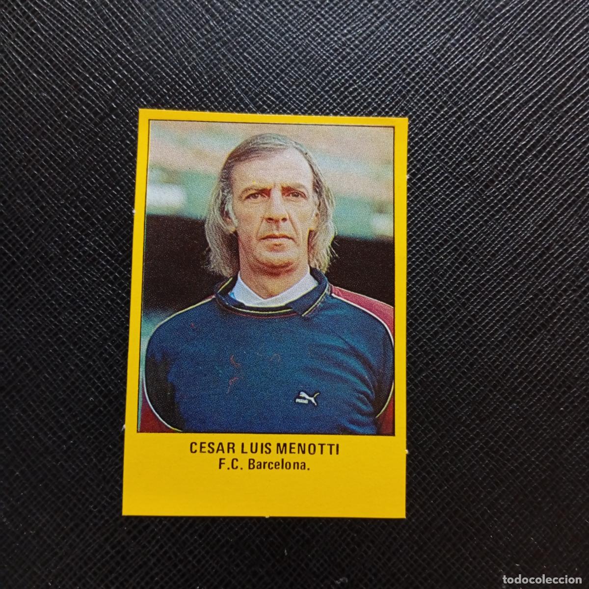 Cartes &agrave; collectionner de Football: CESAR LUIS MENOTTI BARCELONA CROMO SUPER ROLLAN 1984 CROMO FUTBOL LIGA 84 - DESPEGADO - A149 PG2