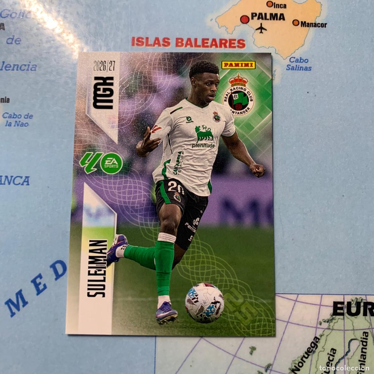 Cromos de f&uacute;tbol: Suleiman n&uacute;mero 284 del Racing de Santander megacracks 26-27 2026-2027