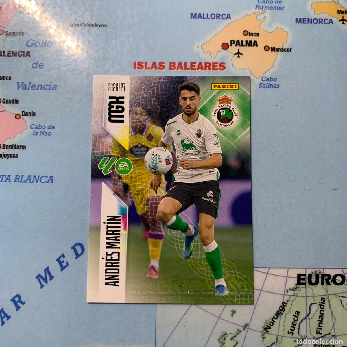 Cromos de f&uacute;tbol: Andres Martin n&uacute;mero 285 del Racing de Santander megacracks 26-27 2026-2027