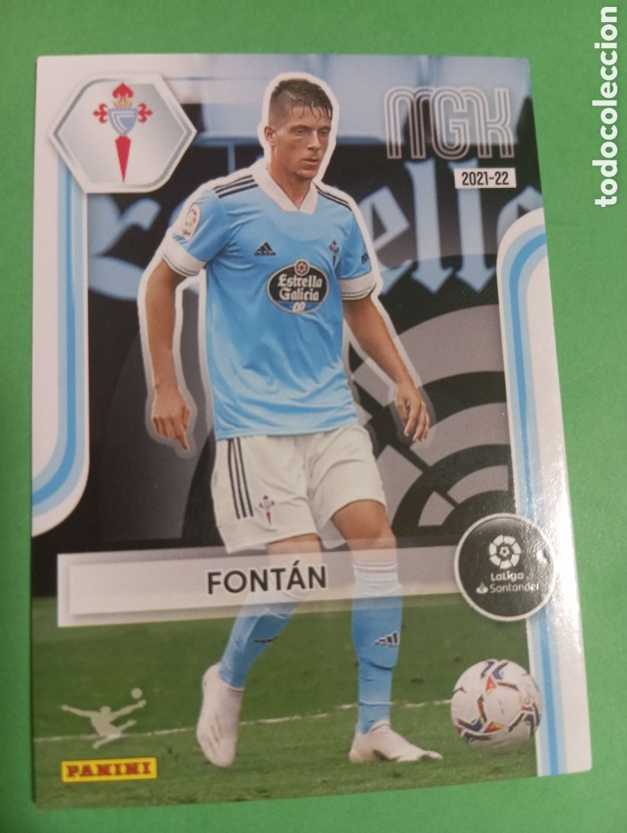 Cromos de f&uacute;tbol: Font&aacute;n Celta de Vigo n&deg;115 / PANINI MEGACRACKS 2021/2022