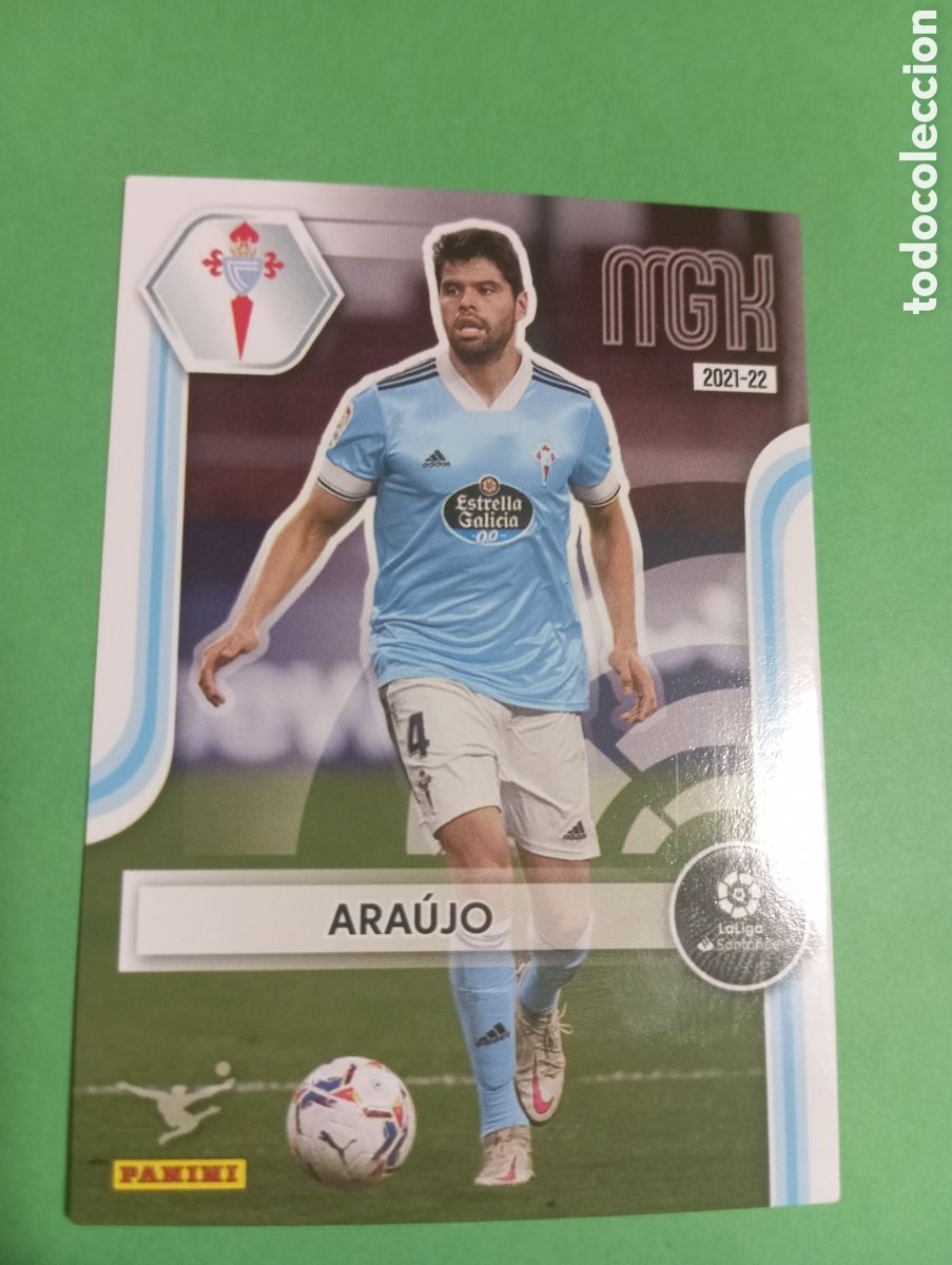 Cromos de f&uacute;tbol: Ara&uacute;jo Celta de Vigo n&deg;116 / PANINI MEGACRACKS 2021/2022
