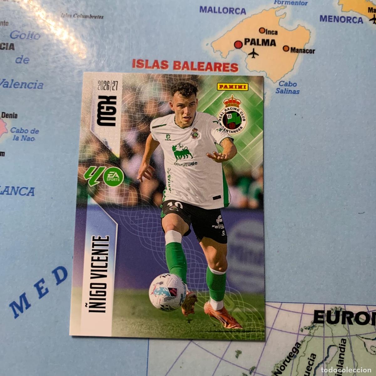 Cromos de f&uacute;tbol: I&ntilde;igo Vicente n&uacute;mero 288 del Racing de Santander megacracks 26-27 2026-2027