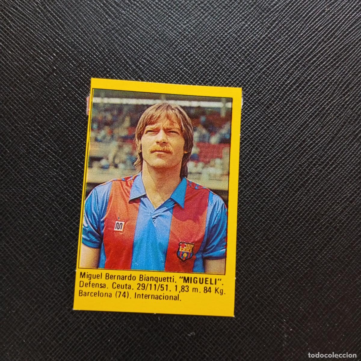 Cromos de f&uacute;tbol: MIGUELI BARCELONA CROMO SUPER ROLLAN 1984 CROMO FUTBOL LIGA 84 - DESPEGADO - A149 PG2
