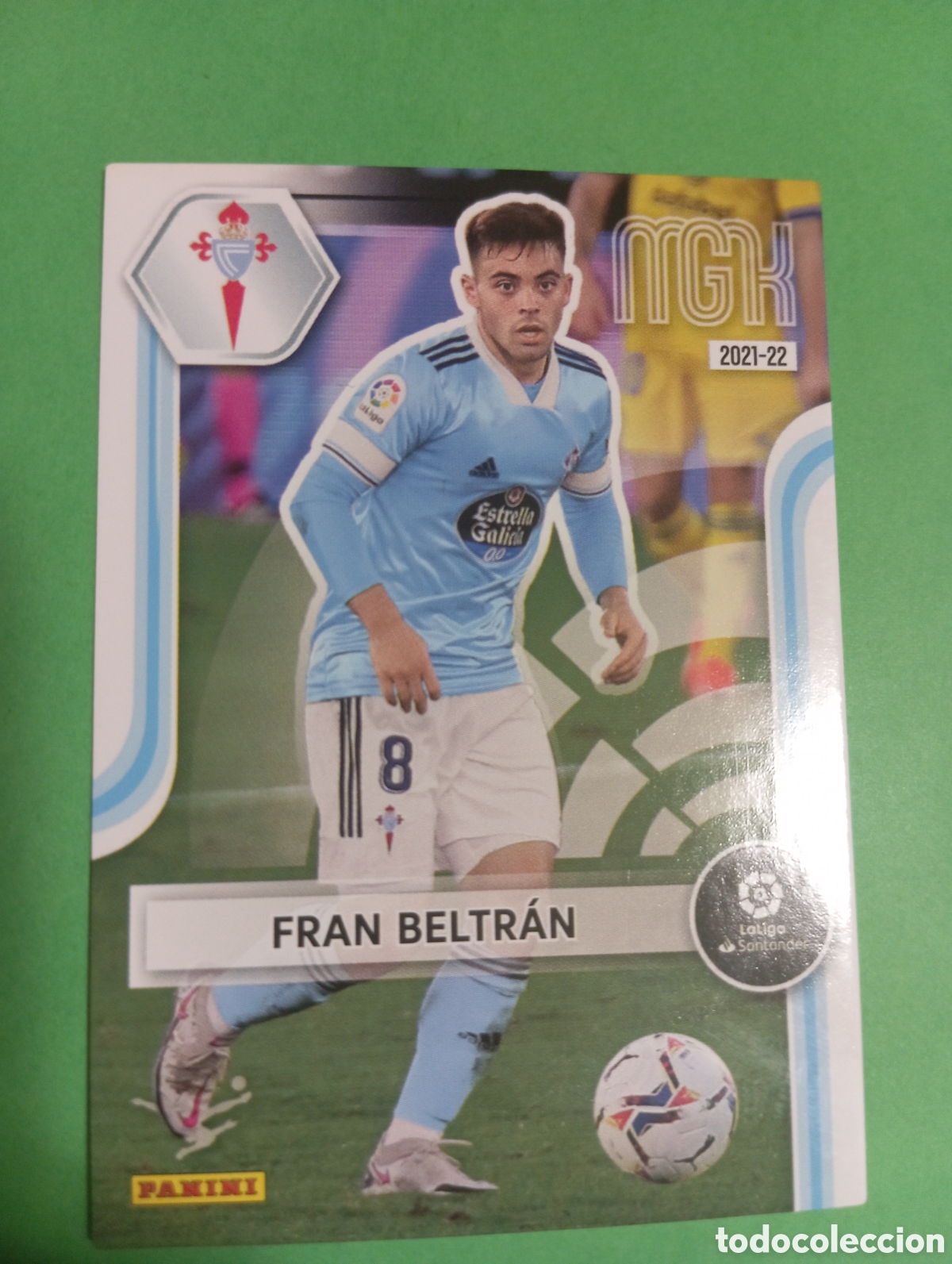 Cromos de f&uacute;tbol: Fran Beltr&aacute;n Celta de Vigo n&deg;120 / PANINI MEGACRACKS 2021/2022