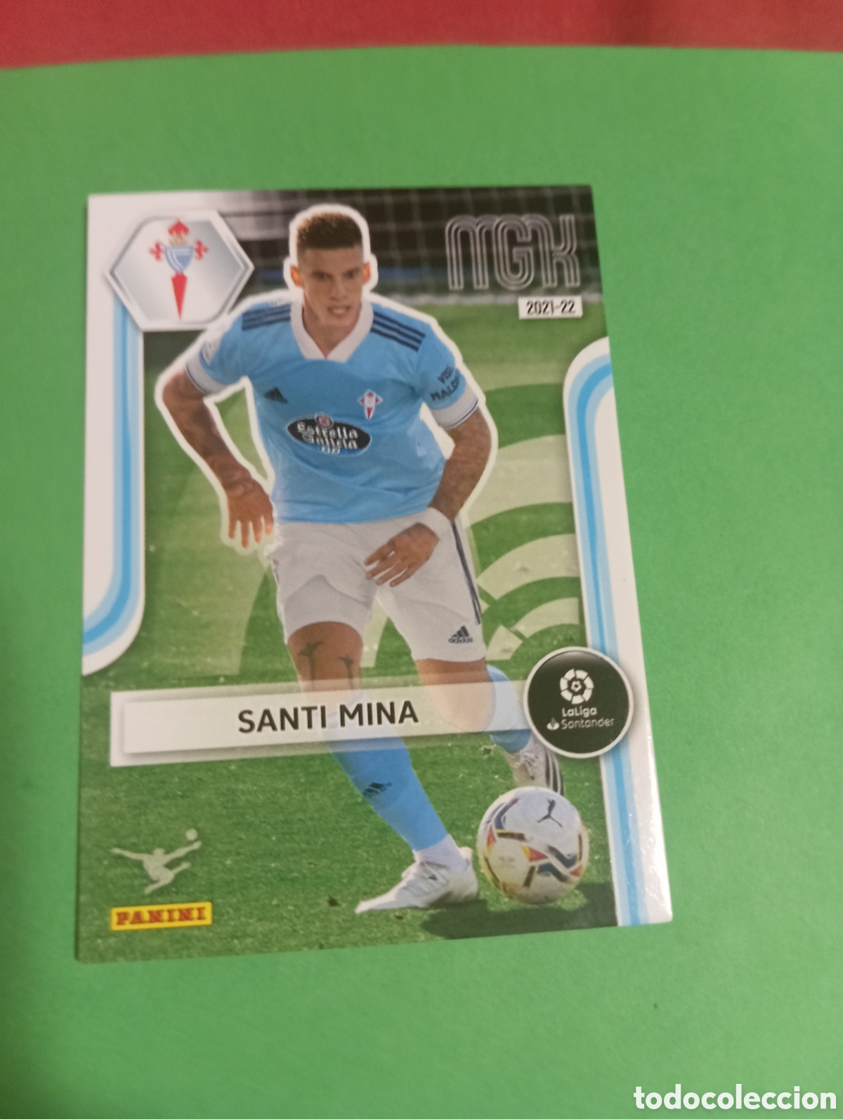 Cromos de f&uacute;tbol: Santi Mina Celta de Vigo n&deg;125 / PANINI MEGACRACKS 2021/2022