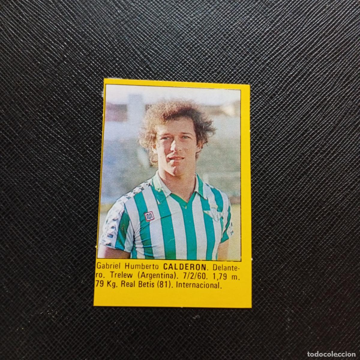Cartes &agrave; collectionner de Football: CALDERON REAL BETIS CROMO SUPER ROLLAN 1984 CROMO FUTBOL LIGA 84 - DESPEGADO - A149 PG4