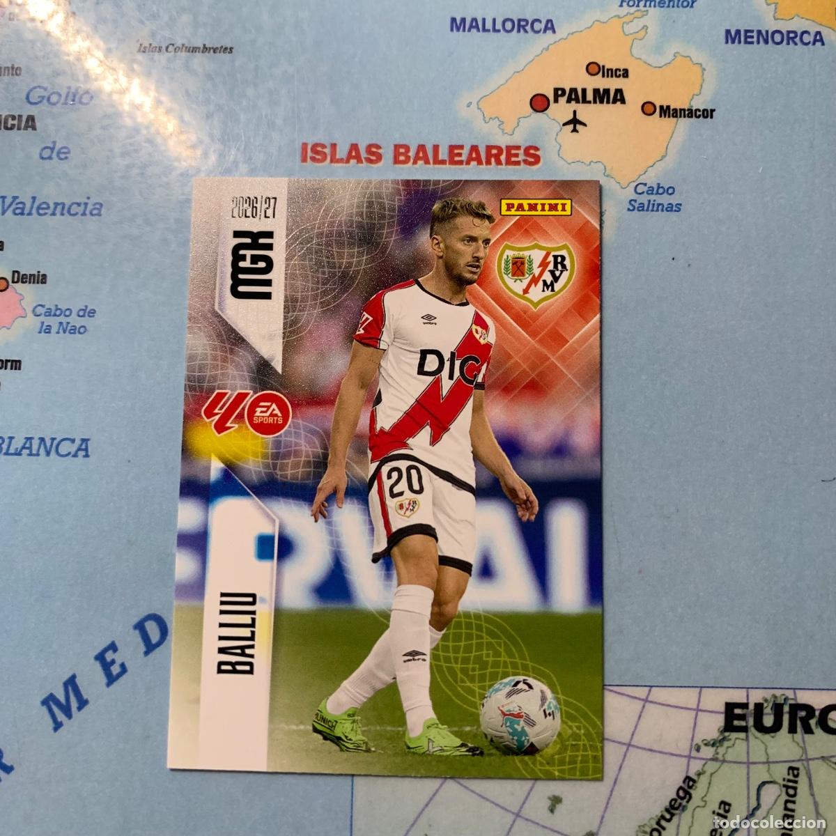 Cartes &agrave; collectionner de Football: Balliu n&uacute;mero 293 del Rayo Vallecano megacracks 26-27 2026-2027
