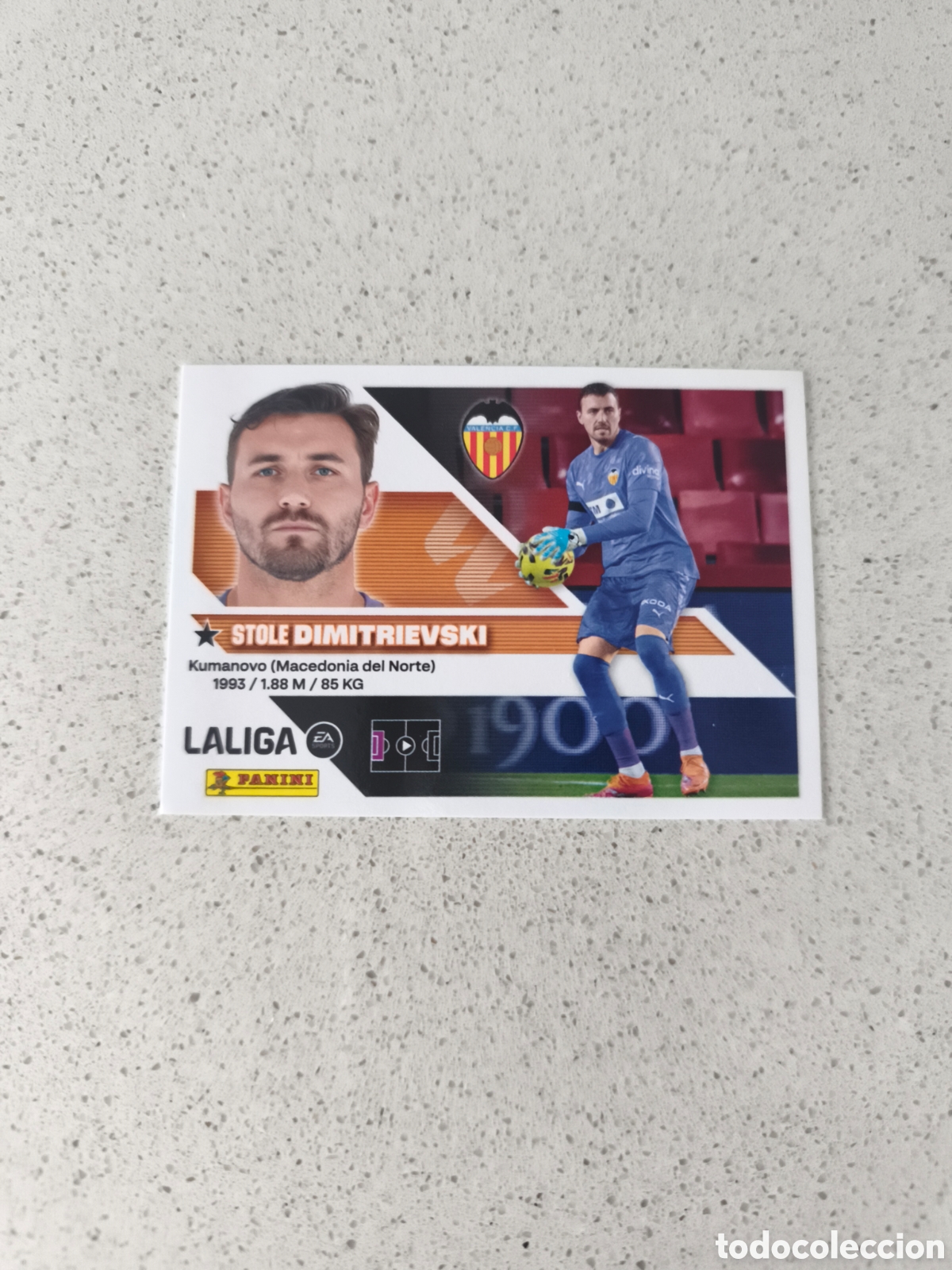 Cartes &agrave; collectionner de Football: CROMO NUMERO 3 DIMITRIEVSKI VALENCIA. LIGA ESTE 26/27. PANINI.