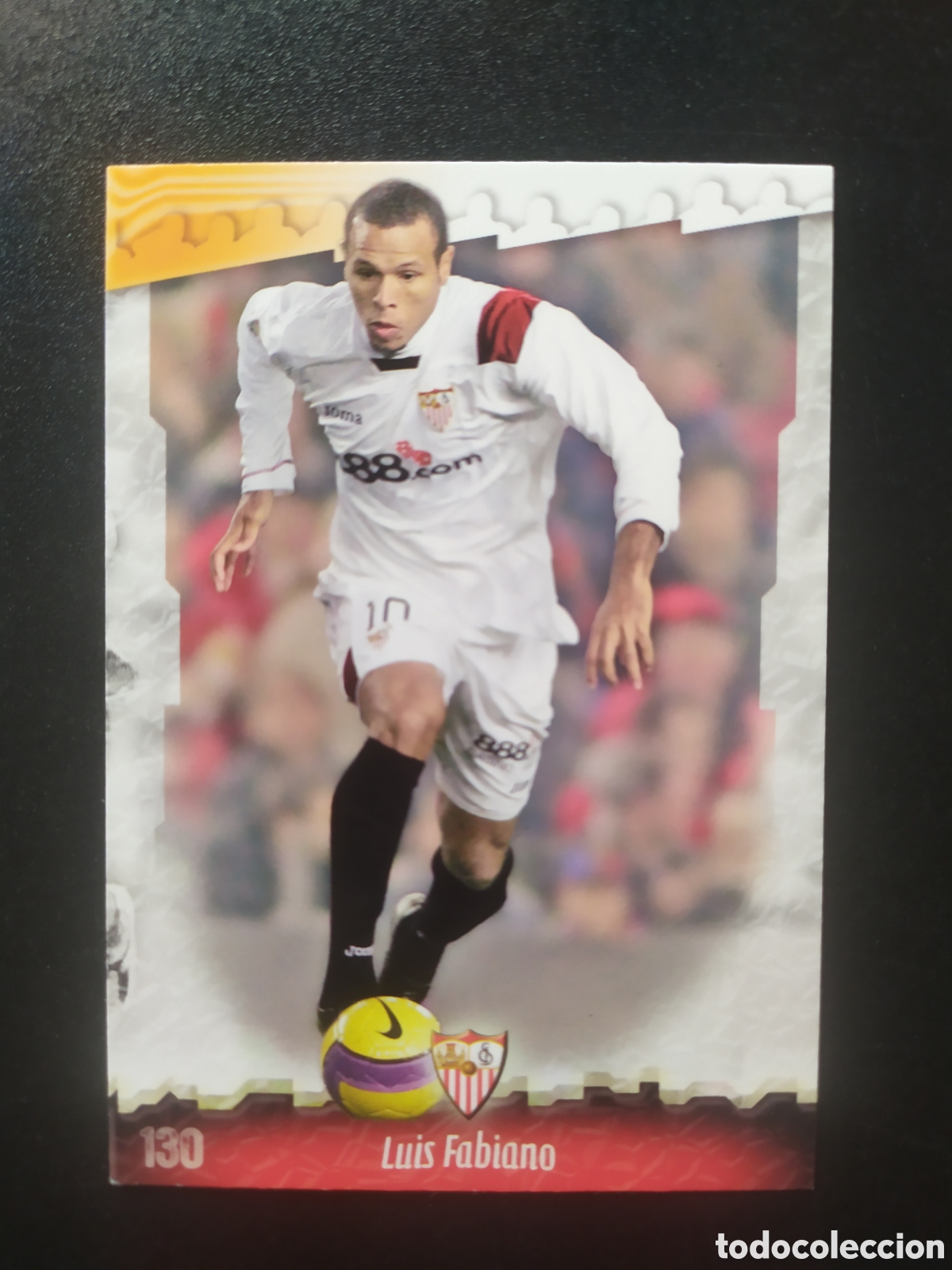 Cromos de f&uacute;tbol: Mundicromo fichas Liga 2008 2009 08 09 Luis Fabiano n&deg; 130 Sevilla