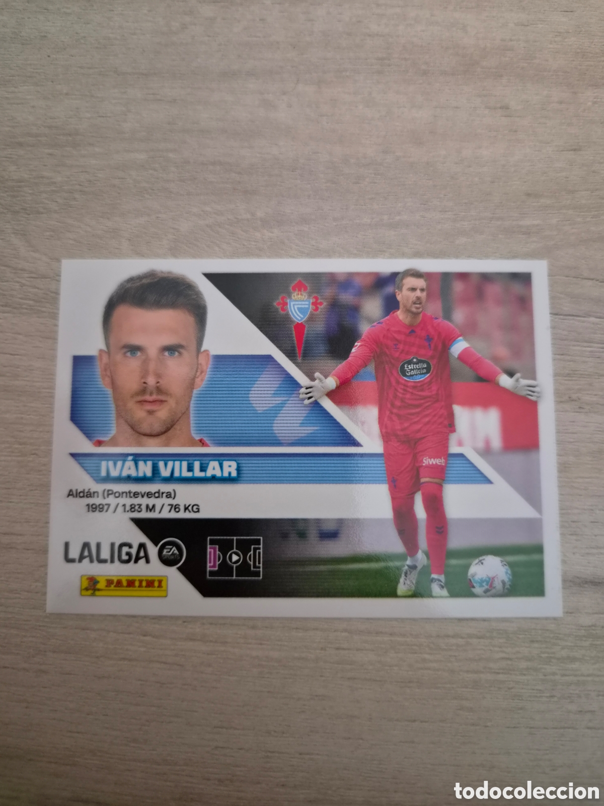 Cromos de f&uacute;tbol: N&deg;4 Celta de Vigo Ivan Villar Liga Este 26/27