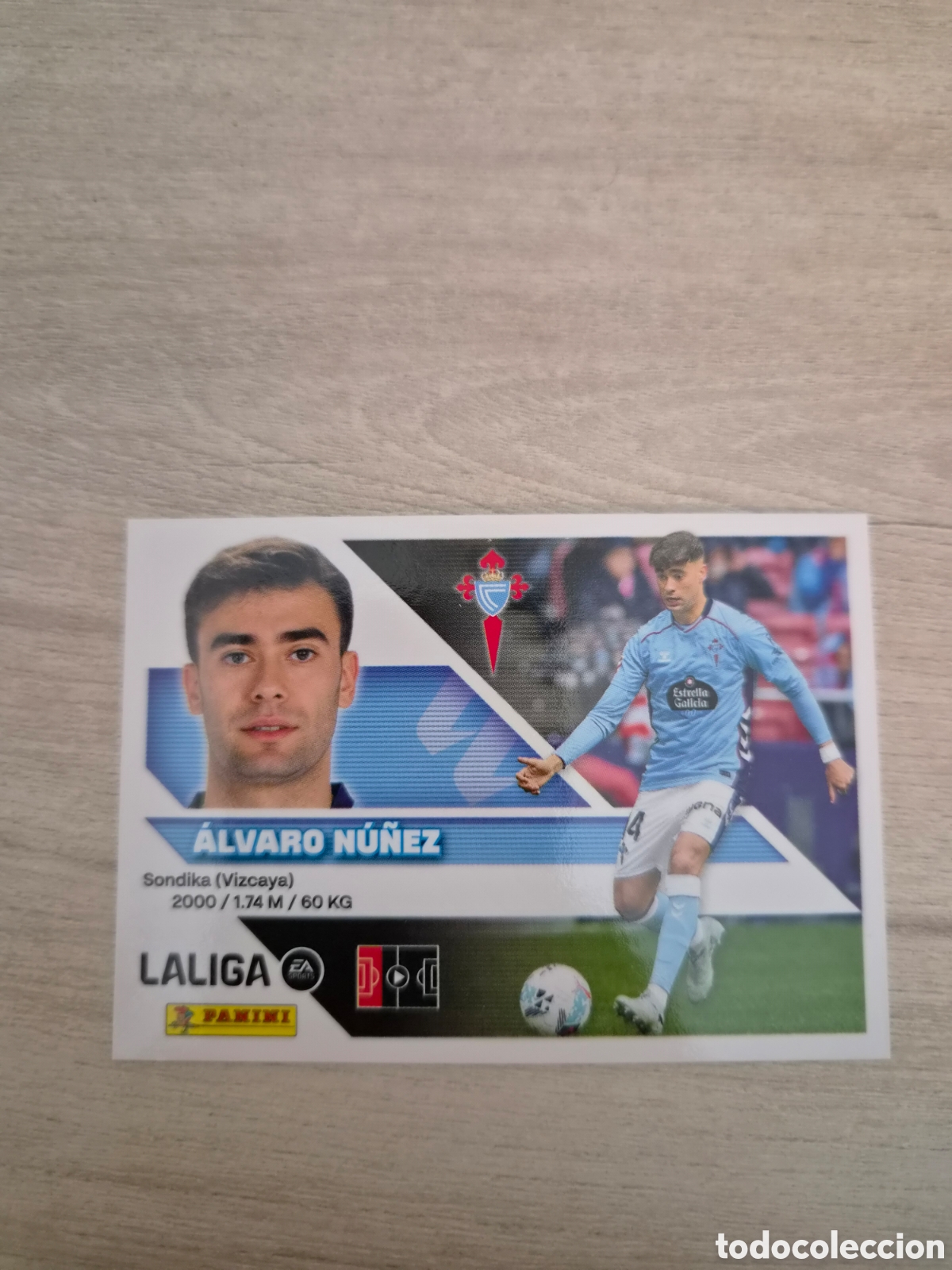 Cromos de f&uacute;tbol: N&deg;5 Celta de Vigo Alvaro N&uacute;&ntilde;ez Liga Este 26/27