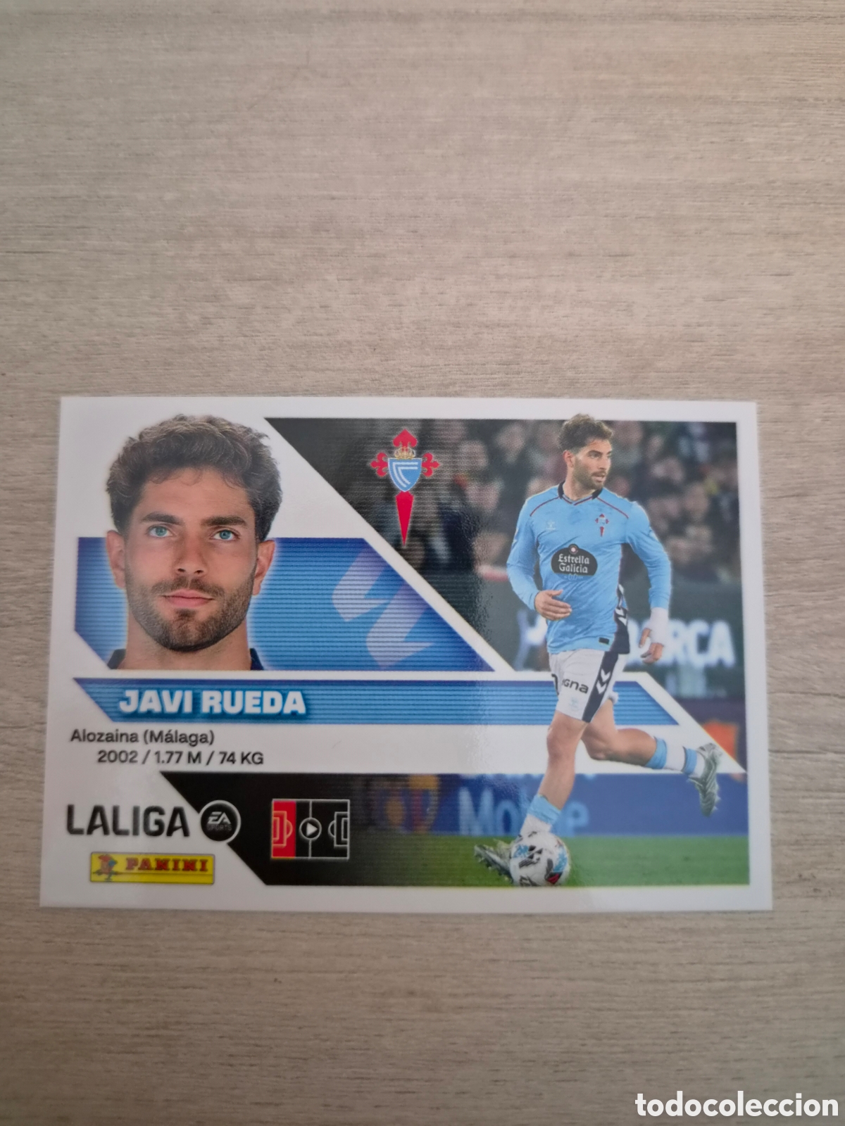 Cromos de f&uacute;tbol: N&deg;6 Celta de Vigo Javi Rueda Liga Este 26/27