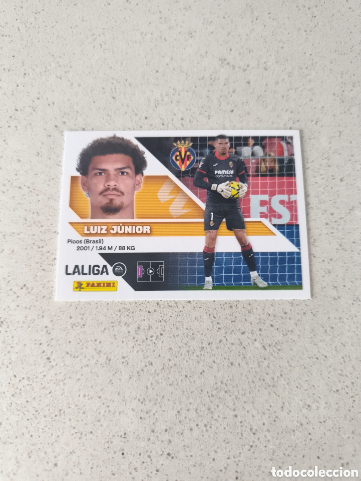 Cromos de f&uacute;tbol: CROMO NUMERO 3 LUIZ JUNIOR VILLARREAL. LIGA ESTE 26/27. PANINI.