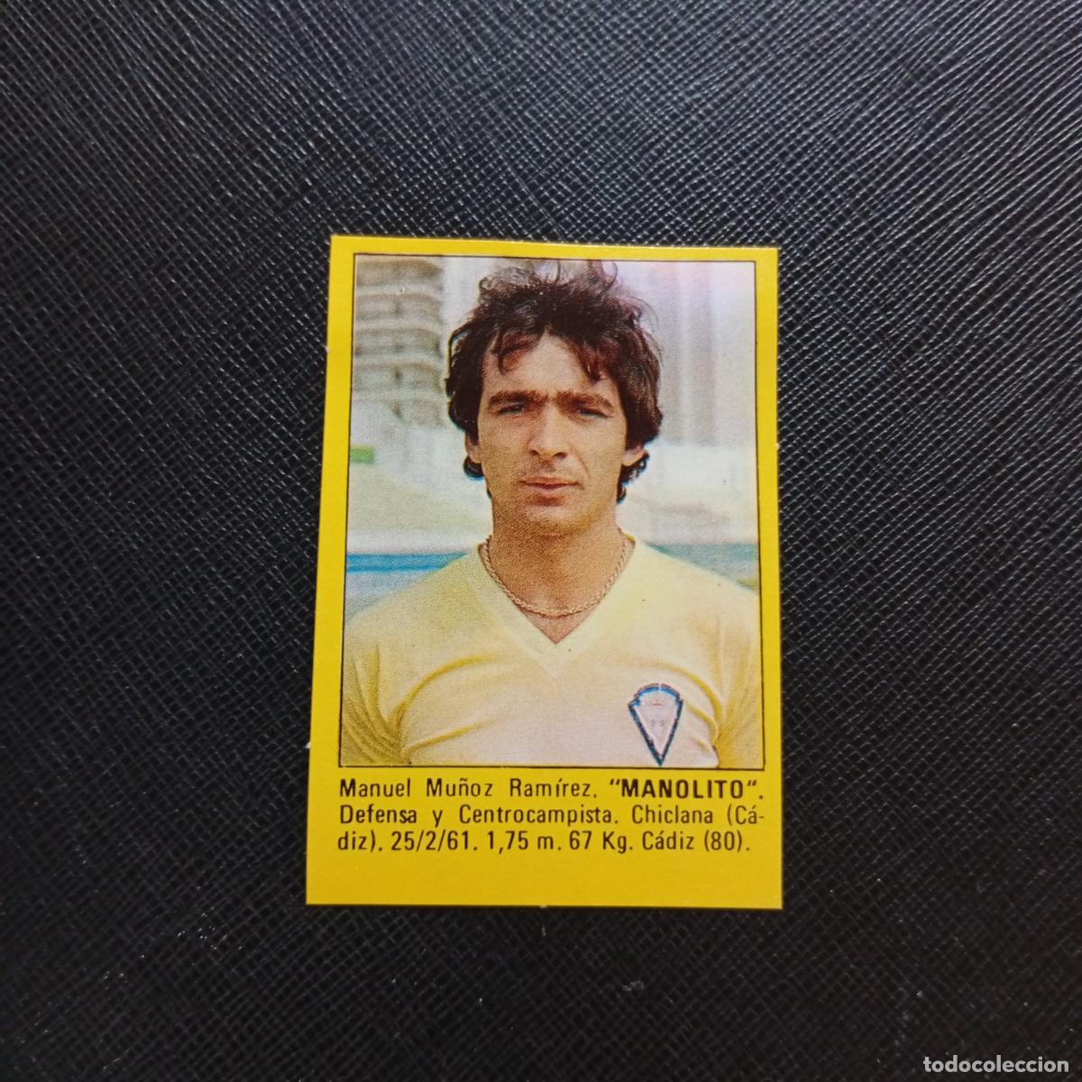 Cromos de f&uacute;tbol: MANOLITO CADIZ CROMO SUPER ROLLAN 1984 CROMO FUTBOL LIGA 84 - DESPEGADO - A149 PG6