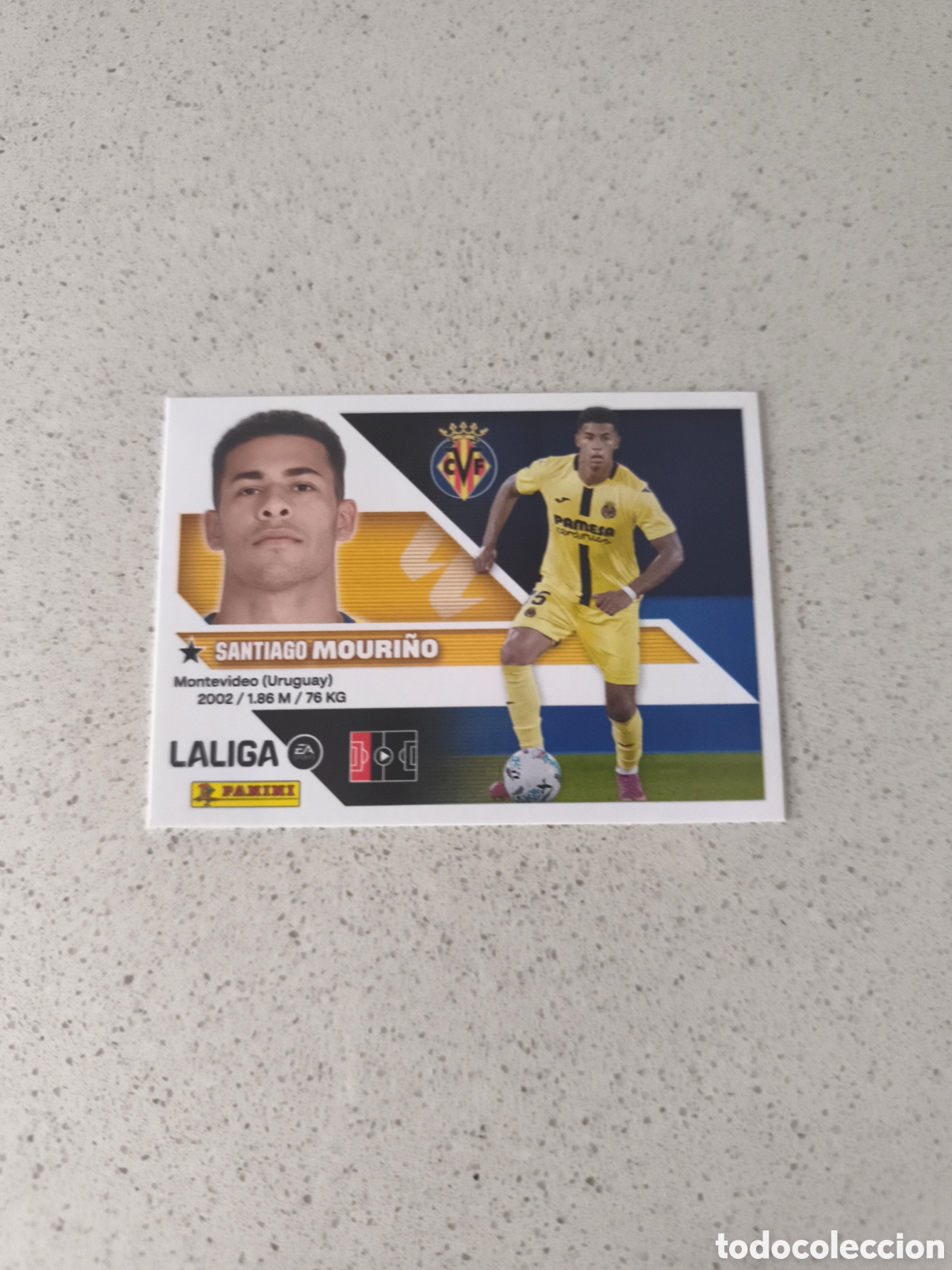 Cromos de f&uacute;tbol: CROMO NUMERO 5 MOURI&Ntilde;O VILLARREAL. LIGA ESTE 26/27. PANINI.