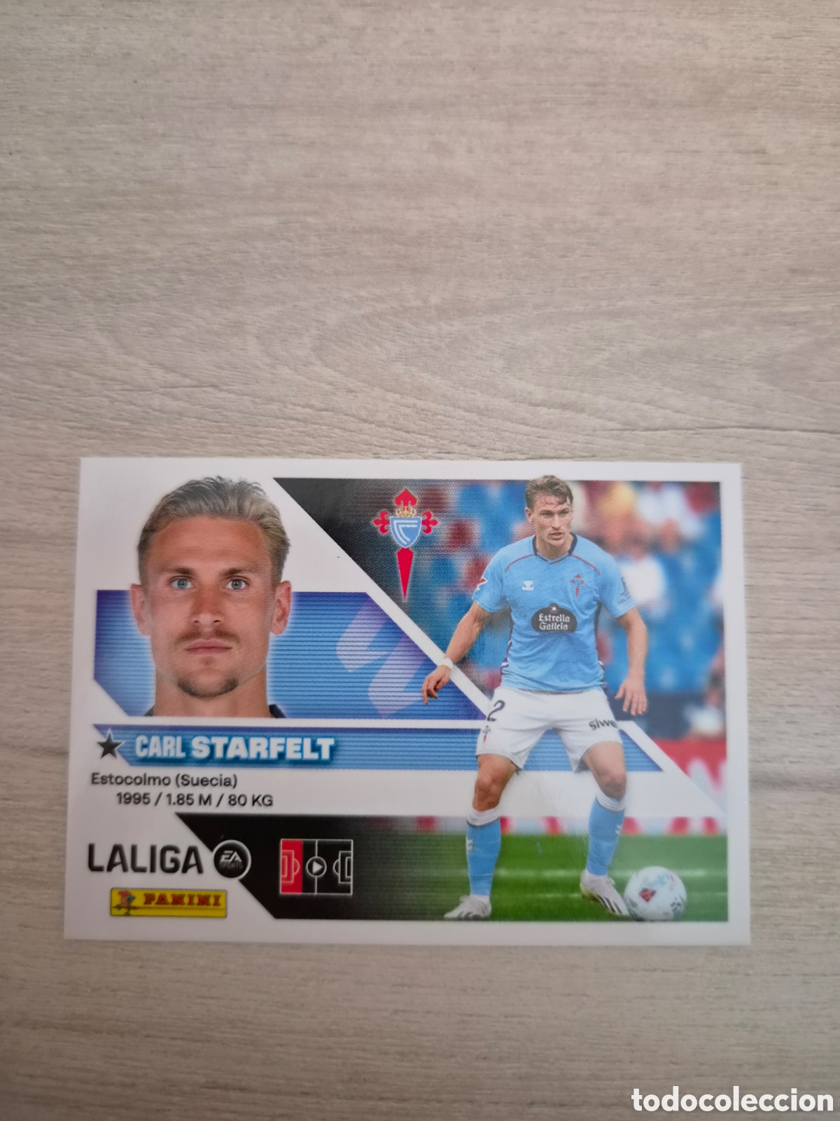 Cromos de f&uacute;tbol: N&deg;8 Celta de Vigo Starfelt Liga Este 26/27