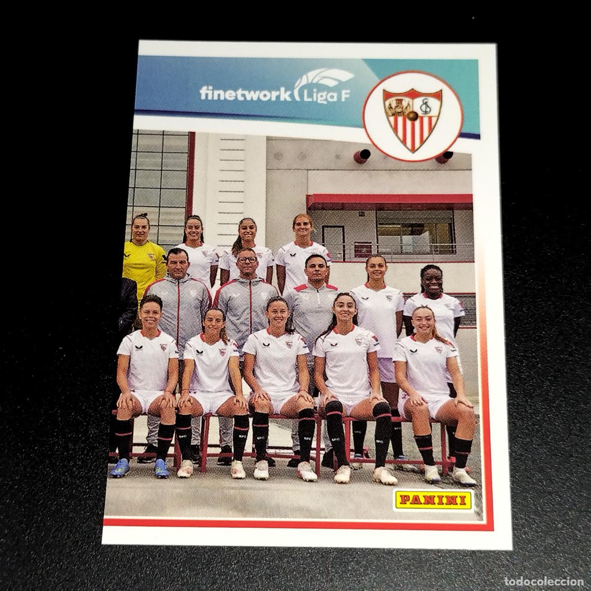 Cromos de f&uacute;tbol: N&ordm; 40 EQUIPO PLANTILLA SEVILLA CROMOS FINETWORK LIGA F FEMENINA PANINI 2022 2023 22 23