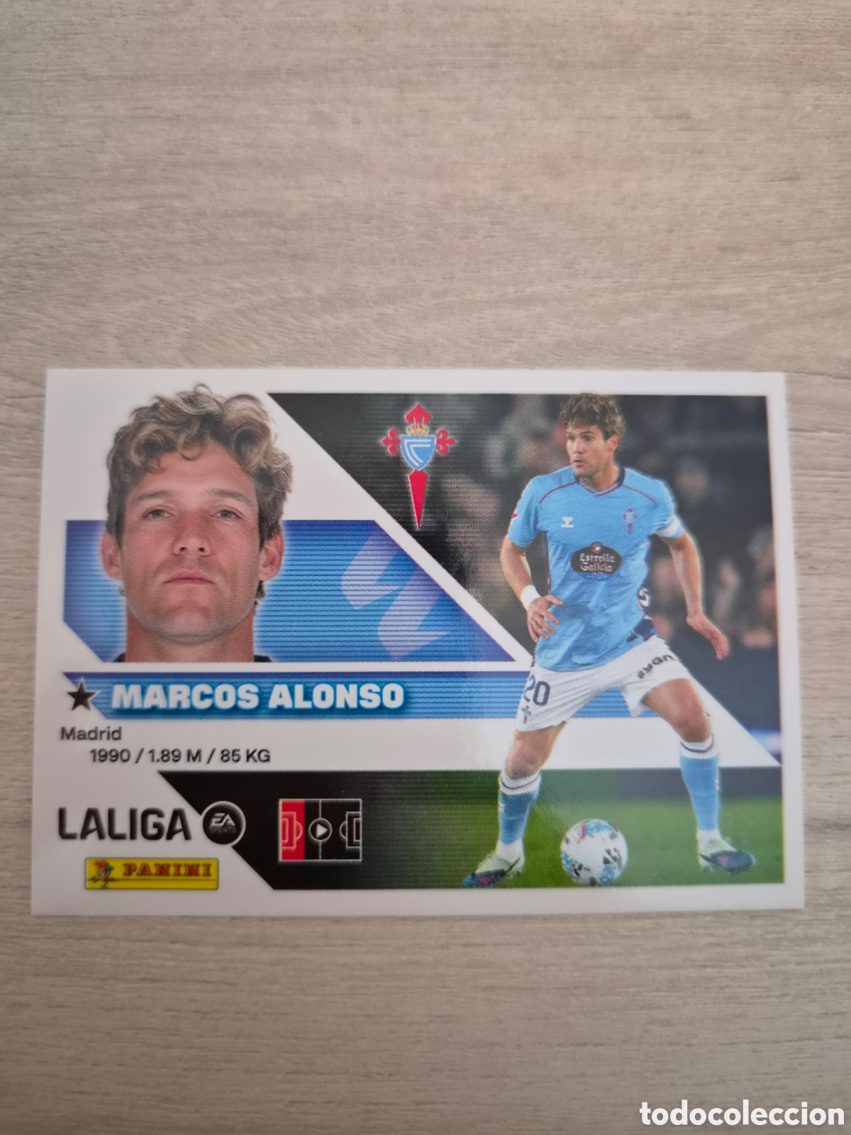 Cromos de f&uacute;tbol: N&deg;9A Celta de Vigo Marcos Alonso Liga Este 26/27