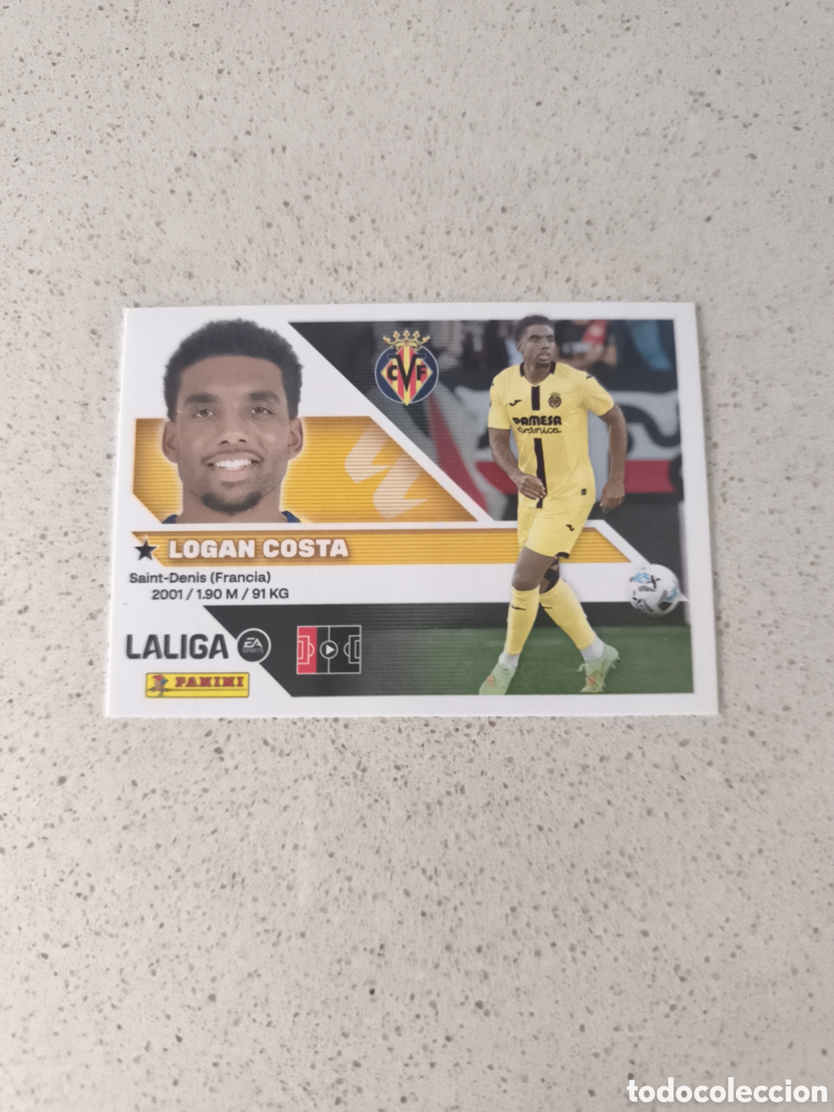 Figurine di Calcio: CROMO NUMERO 6B LOGAN COSTA VILLARREAL. LIGA ESTE 26/27. PANINI.