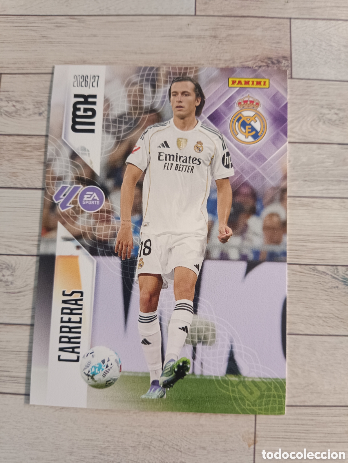 Cromos de f&uacute;tbol: 224 CARRERAS REAL MADRID MEGACRACKS MGK 26 27 PANINI 2026 2027
