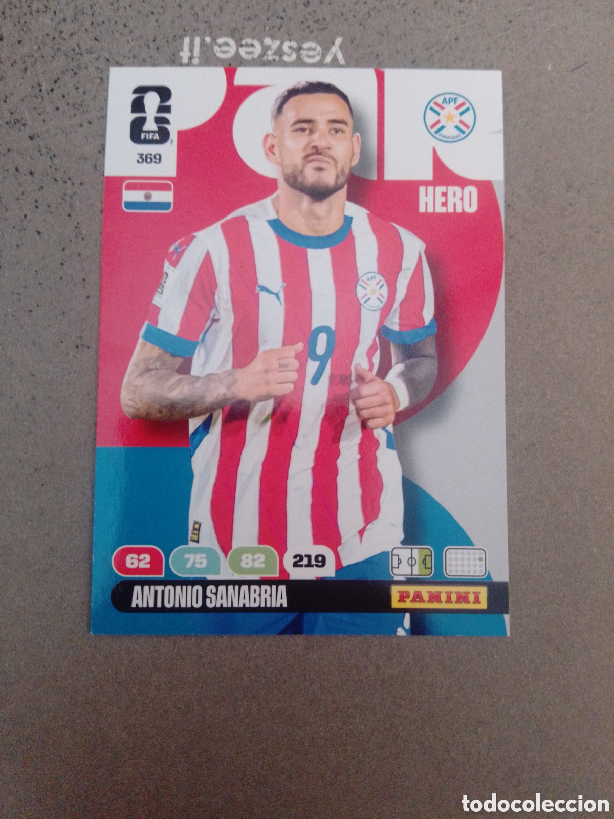 Cromos de f&uacute;tbol: ANTONIO SANABRIA PARAGUAY 369 ADRENALYN XL MUNDIAL 2026