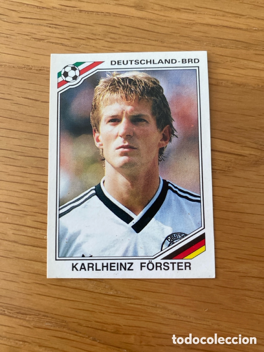 Cartes &agrave; collectionner de Football: Cromo panini mundial Mexico 86 n&uacute;mero 298 F&ouml;rster - Sticker album world cup Mexico 1986