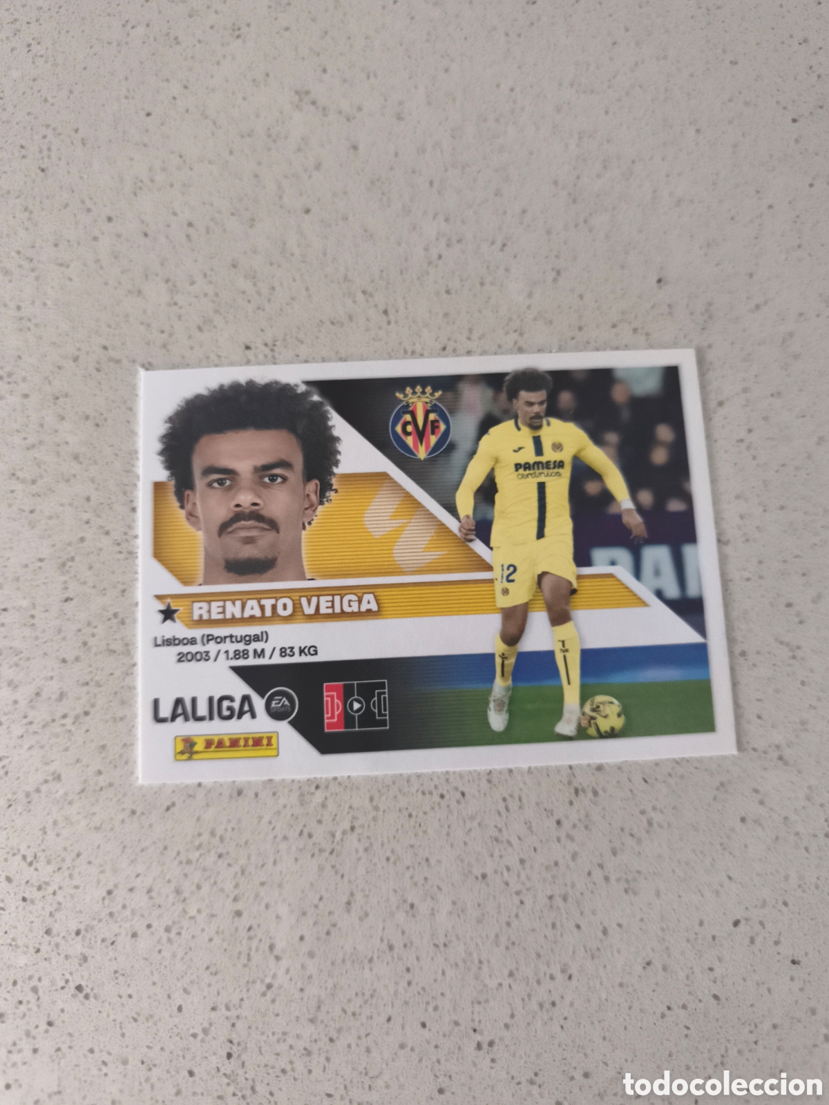Figurine di Calcio: CROMO NUMERO 9 RENATO VEIGA VILLARREAL. LIGA ESTE 26/27. PANINI.