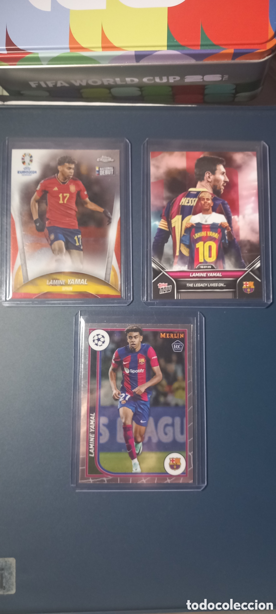 Figurine di Calcio: Lote 3 cromos LAMINE YAMAL EDICIONES TOPPS