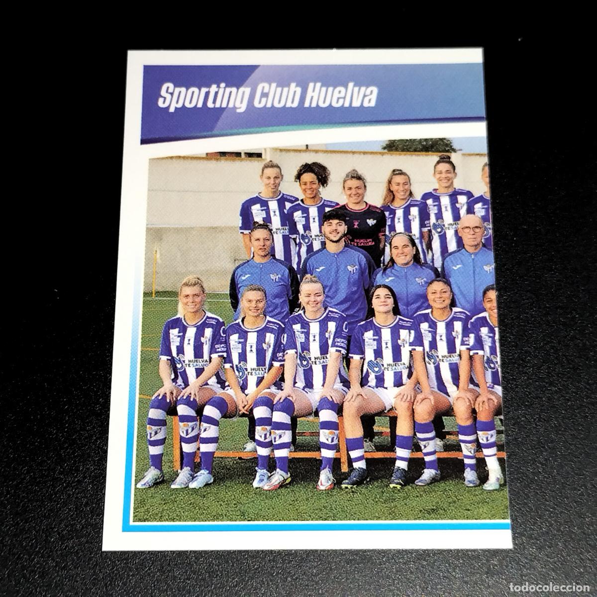 Football Stickers: N&ordm; 42 EQUIPO PLANTILLA SPORTING CLUB HUELVA CROMOS FINETWORK LIGA F FEMENINA PANINI 2022 2023 22 23