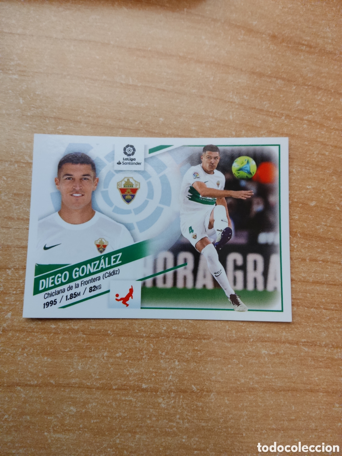 Cartes &agrave; collectionner de Football: 6 DIEGO GONZALEZ ELCHE LIGA ESTE 2022 2023