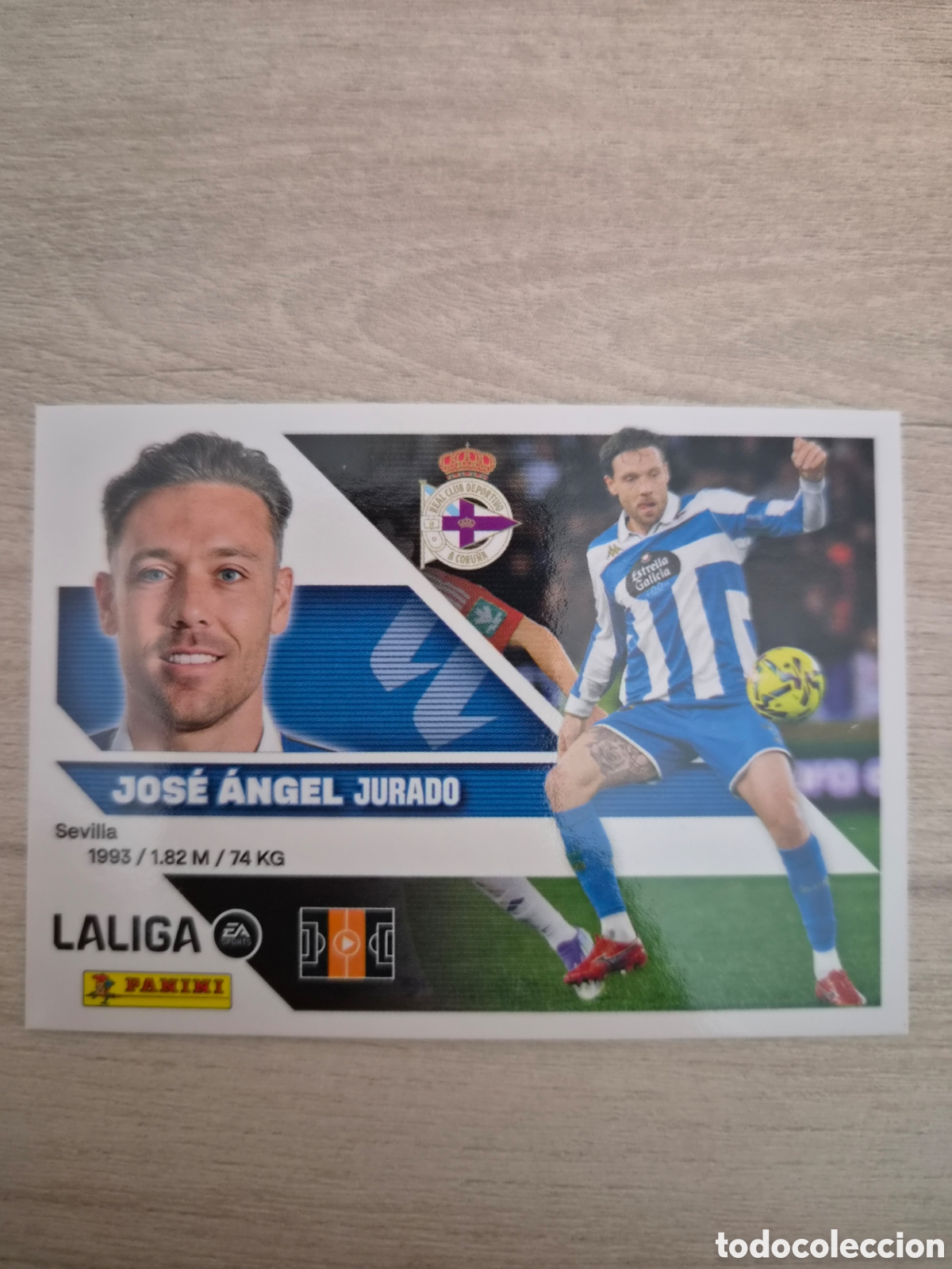 Cromos de f&uacute;tbol: N&deg;14 Deportivo La Coru&ntilde;a Jos&eacute; Angel Liga Este 26/27