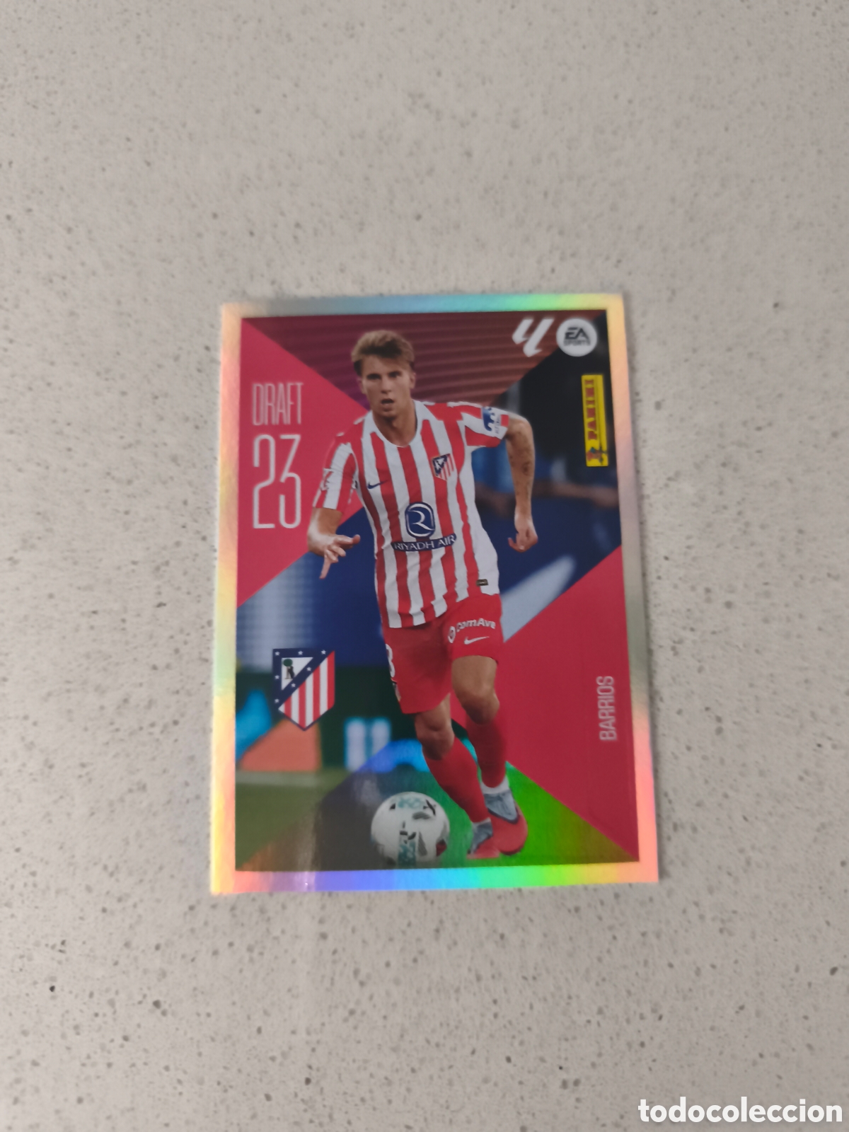 Cromos de f&uacute;tbol: CROMO NUMERO 3 BARRIOS ATLETICO DE MADRID DRAFT 23. LIGA ESTE 26/27. PANINI.