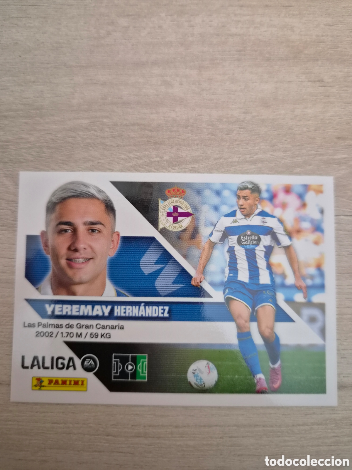 Cromos de Futebol: N&deg;18 Deportivo La Coru&ntilde;a Yeremay Liga Este 26/27