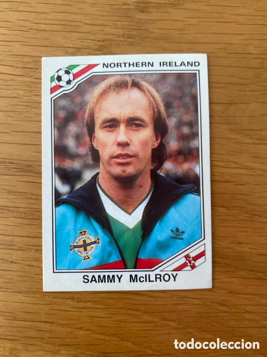 Cromos de Futebol: Cromo panini mundial Mexico 86 n&uacute;mero 284 McIlroy - Sticker album world cup 1986