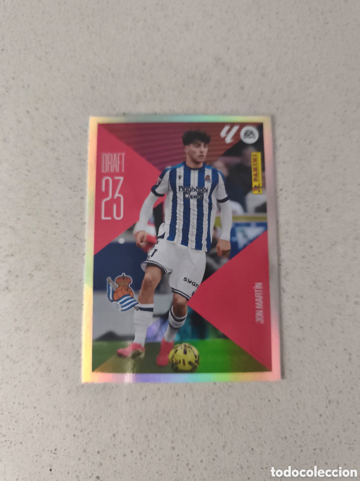 Fu&szlig;ball-Sticker: CROMO NUMERO 13 JON MARTIN REAL SOCIEDAD DRAFT 23. LIGA 26/27. PANINI.