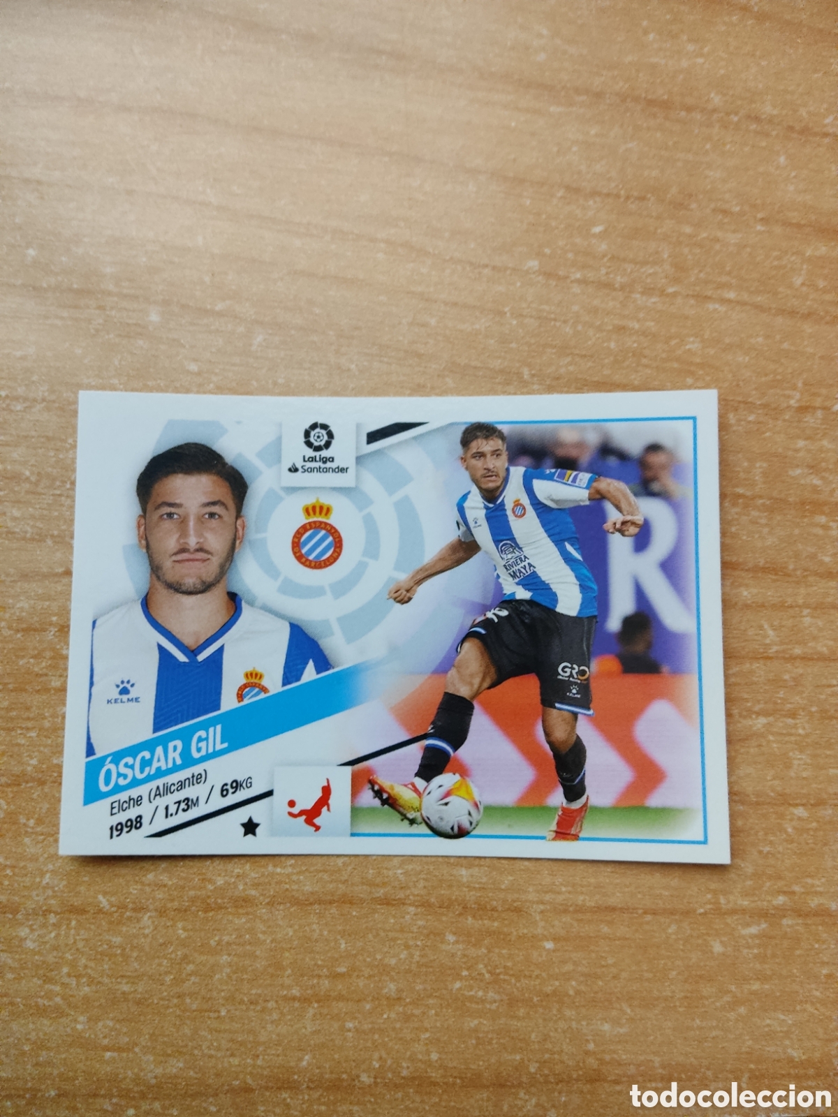Fu&szlig;ball-Sticker: 5 OSCAR GIL ESPANYOL LIGA ESTE 2022 2023