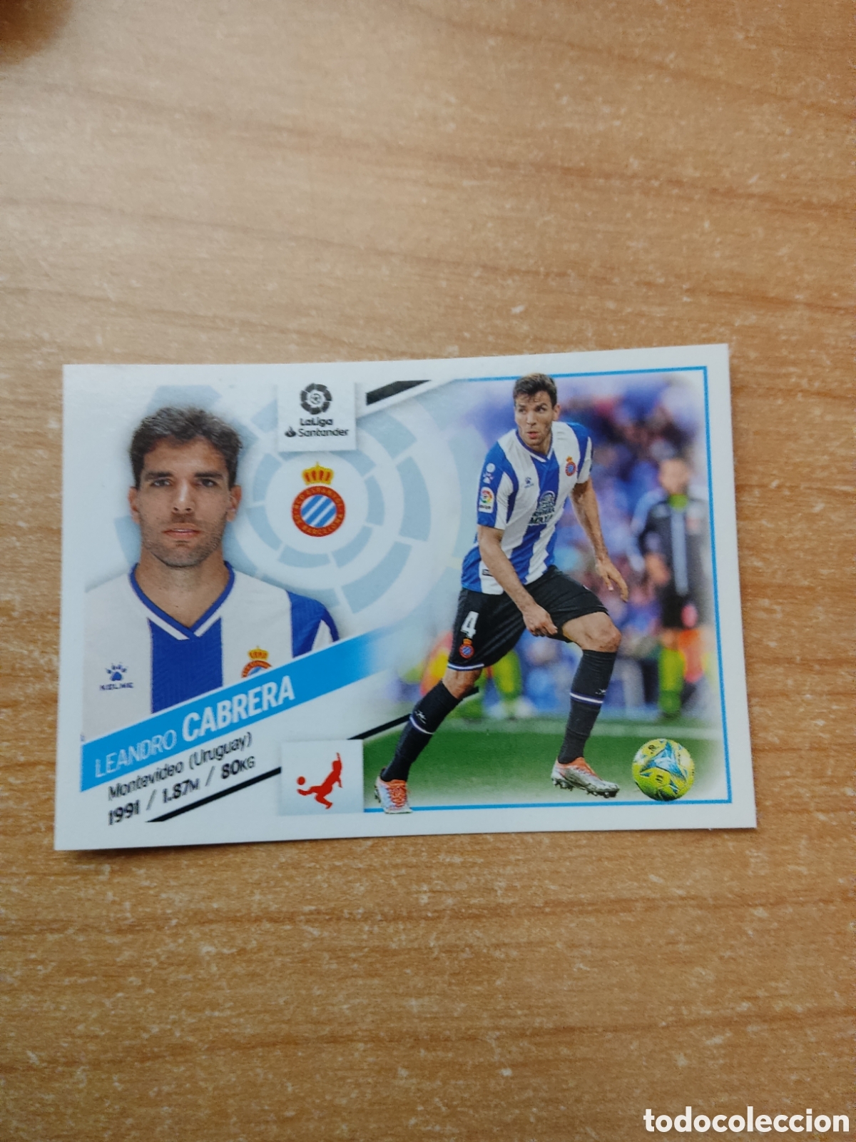 Fu&szlig;ball-Sticker: 7 LEANDRO CABRERA ESPANYOL LIGA ESTE 2022 2023