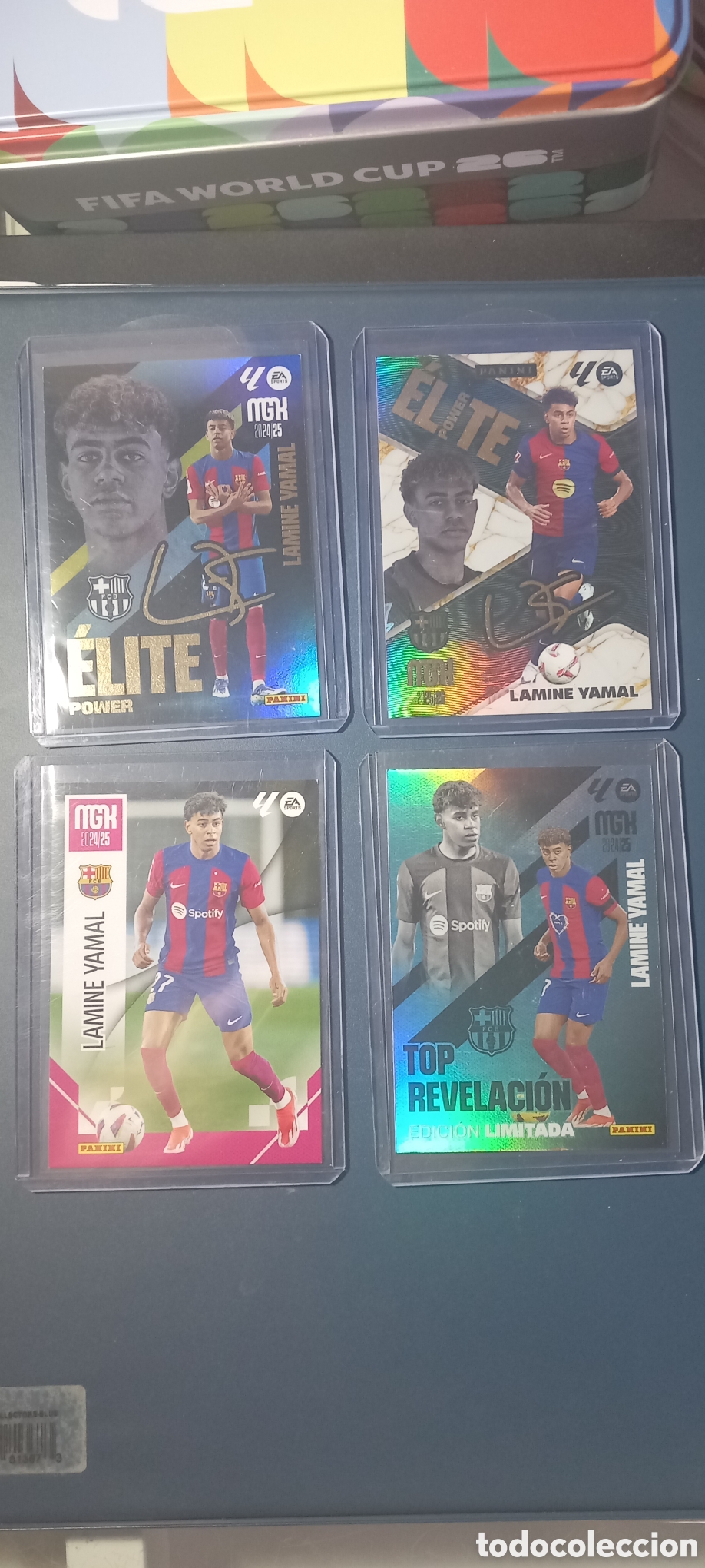 Fu&szlig;ball-Sticker: Lote 4 cards LAMINE YAMAL MEGACRACKS PANINI