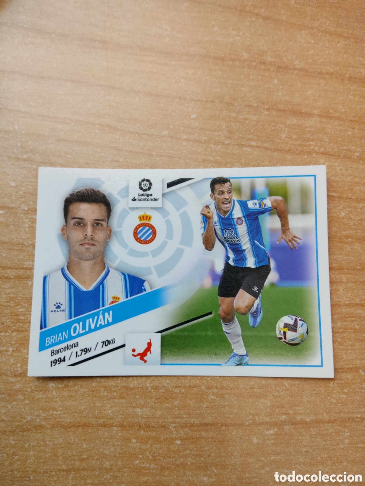 Fu&szlig;ball-Sticker: 10 BRIAN OLIVAN ESPANYOL LIGA ESTE 2022 2023