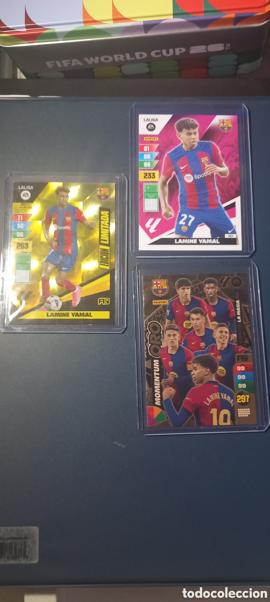 Figurine di Calcio: Lote 3 cromos LAMINE YAMAL ADRENALYN PANINI