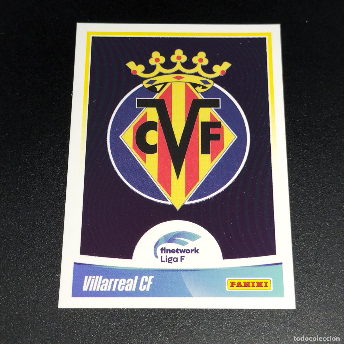 Figurine di Calcio: N&ordm; 47 ESCUDO LOGO VILLARREAL CROMOS FINETWORK LIGA F FEMENINA PANINI 2022 2023 22 23