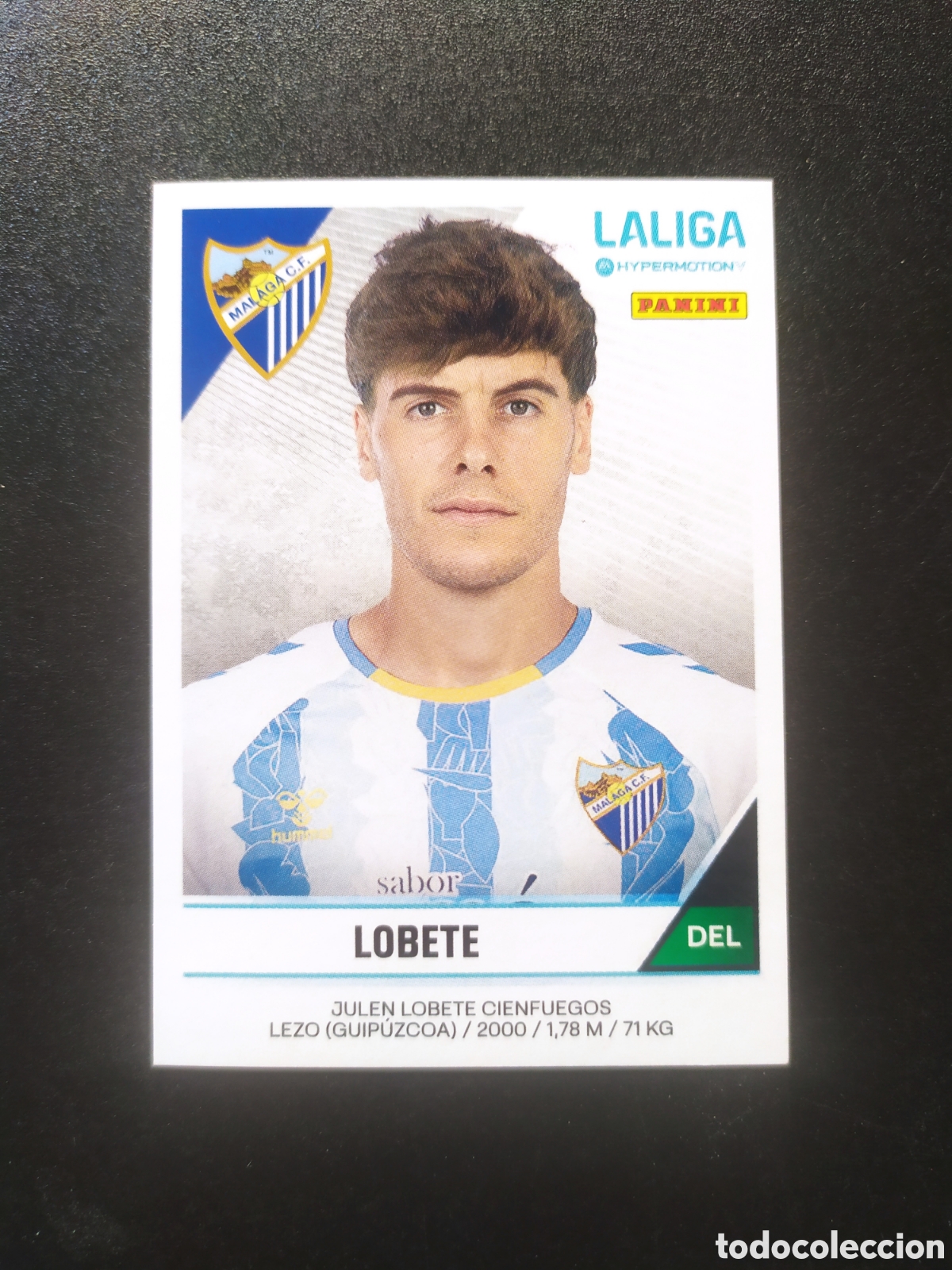 Figurine di Calcio: Liga Hypermotion 2024 2025 24 25 panini Lobete n&deg; 302A 302 A Malaga