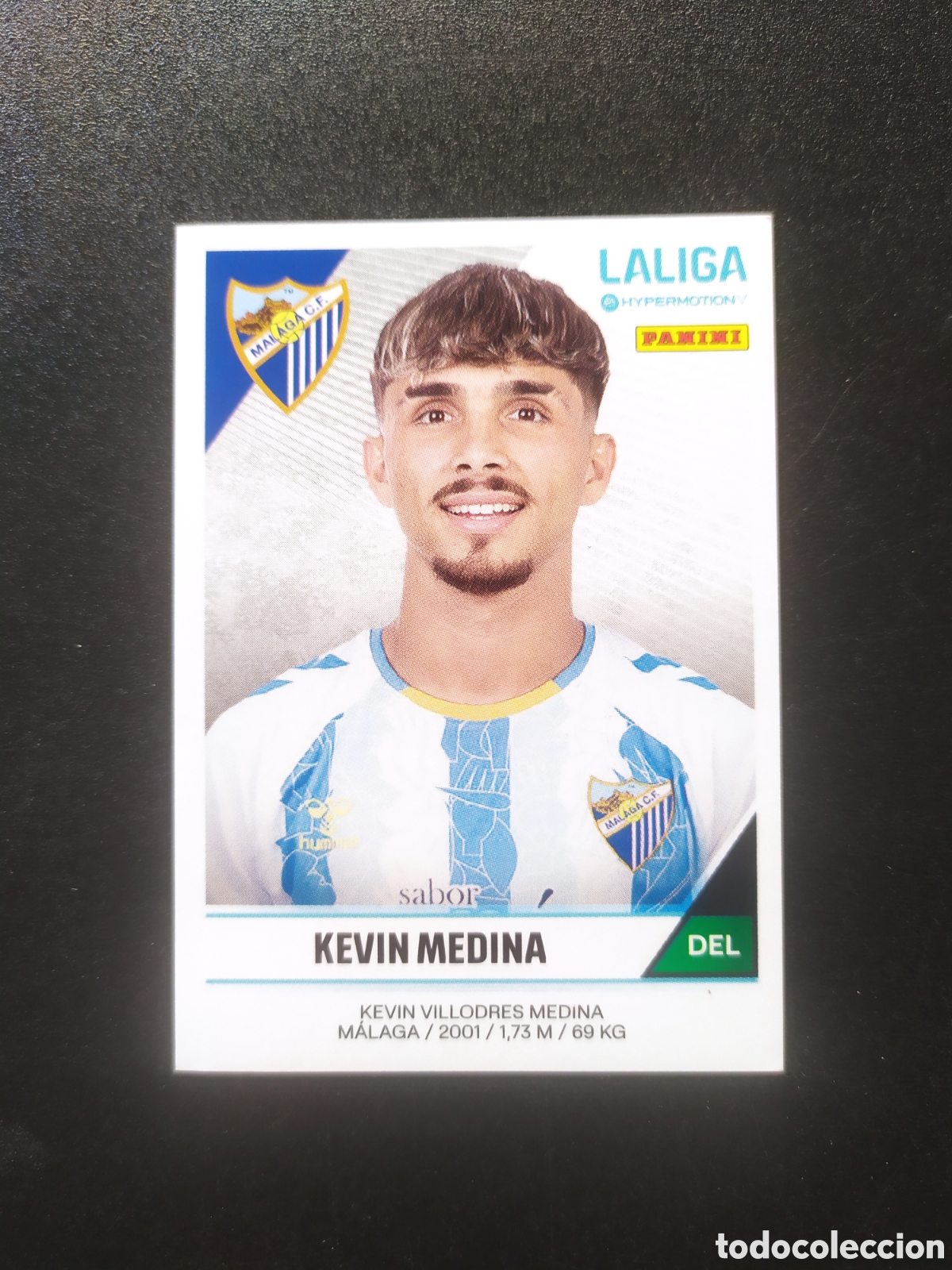 Cromos de f&uacute;tbol: Liga Hypermotion 2024 2025 24 25 panini Kevin Medina n&deg; 302B 302 B Malaga